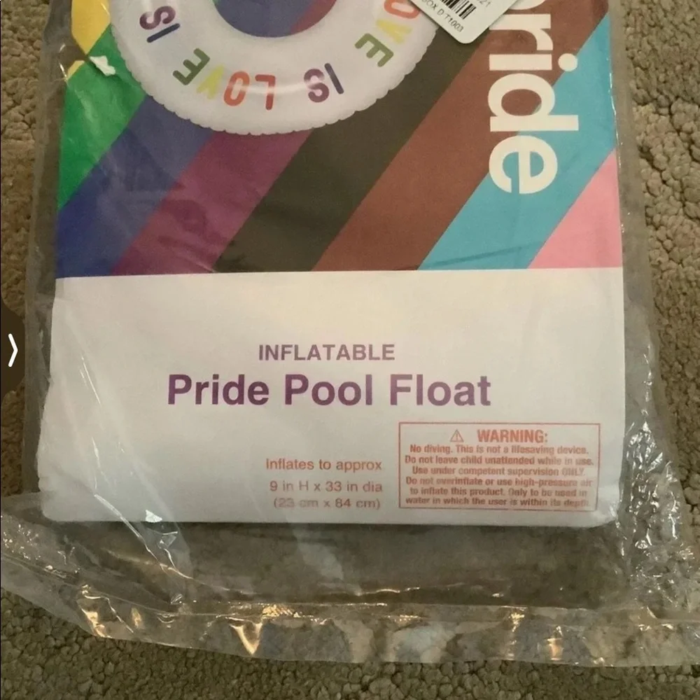 Inflatable Pool Float Love is Love #takepride - Picture 2 of 2